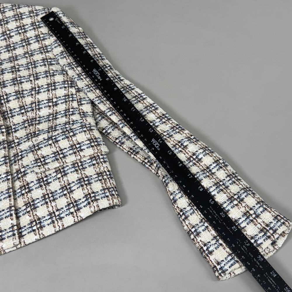VERONICA BEARD Bentley Tweed Jacket Sz-2 Ivory/Camel 2406TW6810474 - Picture 15 of 16